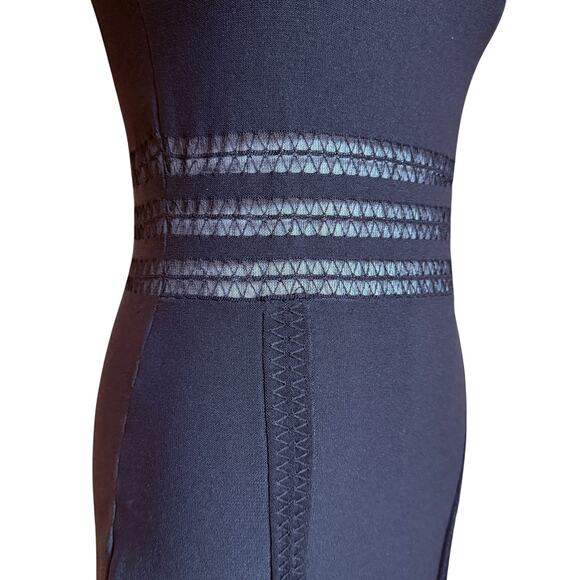 JONATHAN SIMKHAI Tower Trim Band Knit Dress Size S Ribbed Off The Shoulder - Picture 9 of 12